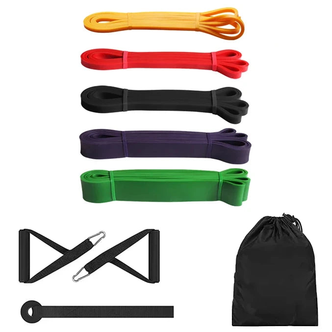 Bandes élastiques en latex naturel, équipement d'entraînement physique, gymnastique à domicile