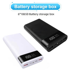 DIY18650 batterie stockage boîte de chargement boîte de rangement sans batterie double USB type-c 5V adapté pour iPhone Xiaomi Huawei