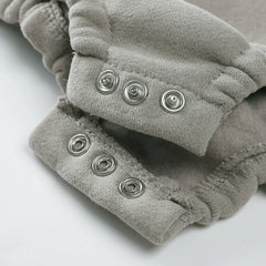 2025 hiver bébé barboteuse nouveau-né vêtements épaissir polaire pyjamas petit amour broderie infantile garçon fille Onesies enfant en bas âge combinaisons