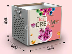 Électrique 110 V/220 V Machine à rouler la crème glacée frite petite poêle thaïlandaise crème glacée roulée yaourt frit rouleau de crème glacée fabricant
