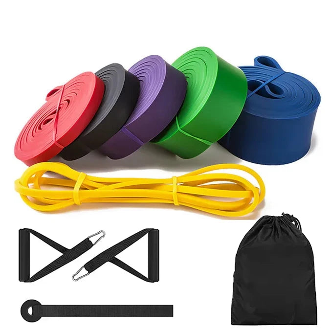 Bandes élastiques en latex naturel, équipement d'entraînement physique, gymnastique à domicile