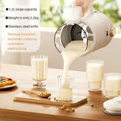 BRUNO-Mini mélangeurs à grande vitesse, machine à lait de soja et extracteur de jus, conservation de la chaleur, fonction de nettoyage automatique, 220V