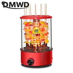 Machine à Barbecue verticale sans fumée, rôtissoire automatique, boîte à huile détachable, fourchette de barbecue, contrôle de puissance de feu, plaque de brochette universelle