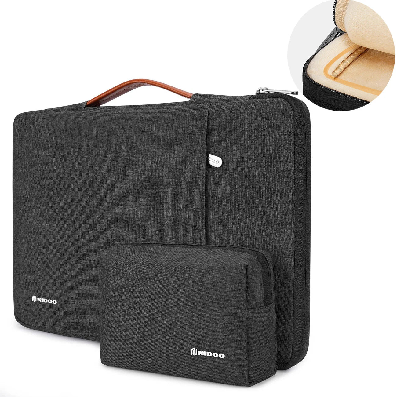 NIDOO pochette d'ordinateur 13.3 14 15 pouces étanche pochette pour ordinateur portable pour Macbook étui M1 Air Pro 13 15 Huawei sac à main porte-documents