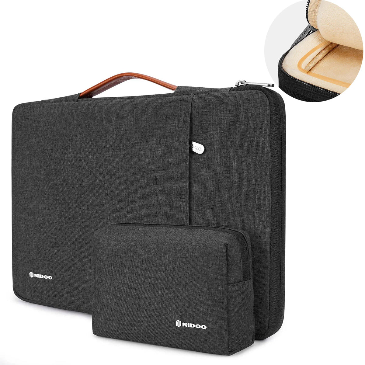 NIDOO pochette d'ordinateur 13.3 14 15 pouces étanche pochette pour ordinateur portable pour Macbook étui M1 Air Pro 13 15 Huawei sac à main porte-documents