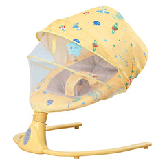 Chaise à bascule électrique pour bébé de 0 à 24 mois, musique automatique pour nouveau-né, avec moustiquaire, berceau à bascule automatique à distance