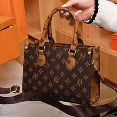 Sac à bandoulière monogramme imprimé en cuir pour femme, sac à main à bandoulière unique, sacs à main de créateur de luxe, nouvelle marque, 2025