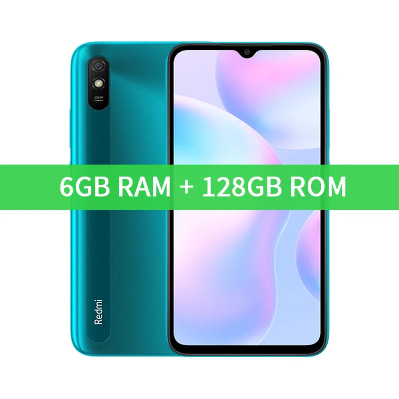 Xiaomi Redmi 9A Global Rom Smartphone 64GB/128GB téléphone portable 5000mAh 6.53 pouces MTK Helio G25 Octa Core 13MP téléphone intelligent Version CN
