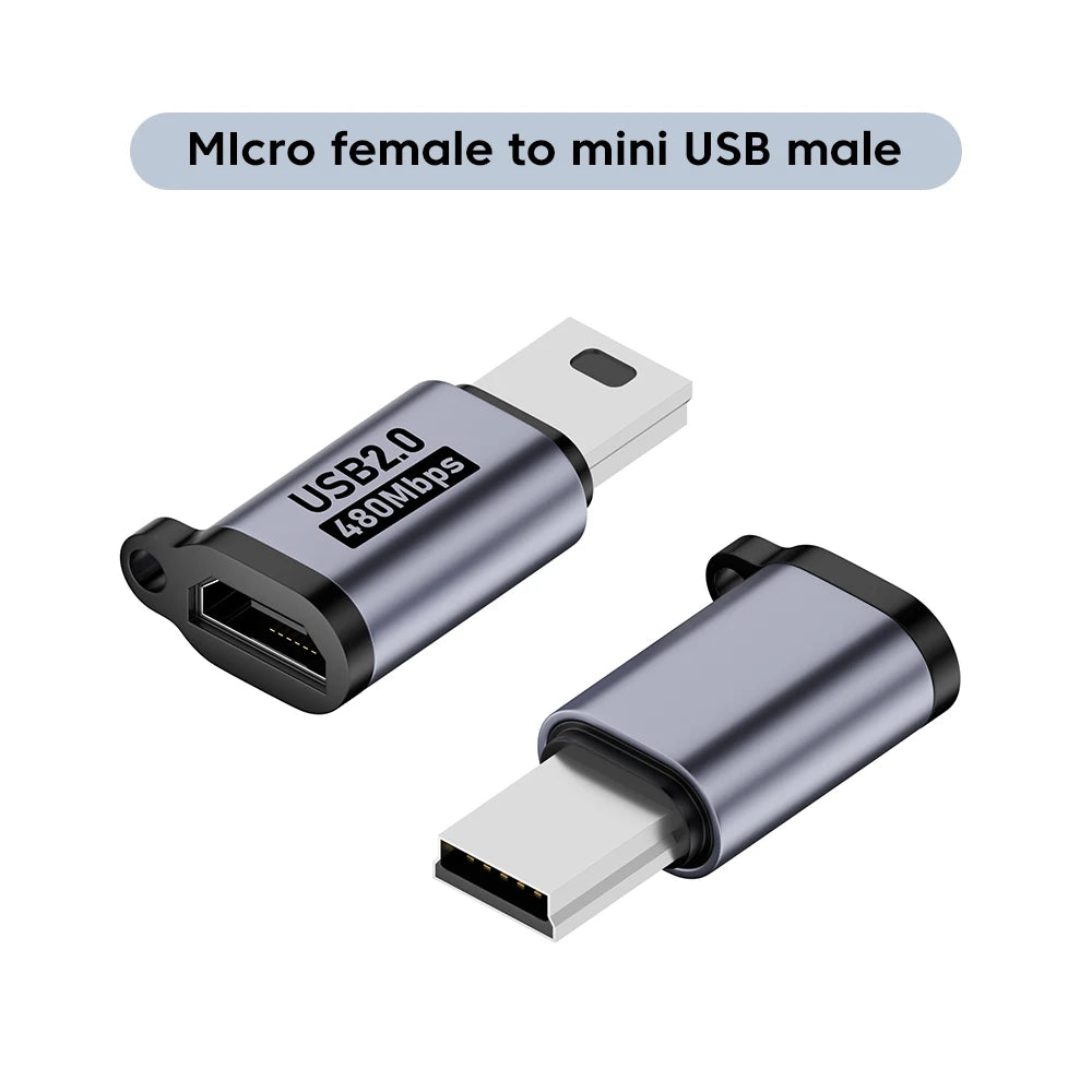 Adaptateur Micro USB vers Type c vers Lightning Adaptateur USB 2.0 vers Type c Transfert de données Transfert de données USB c Lightning pour iPhone