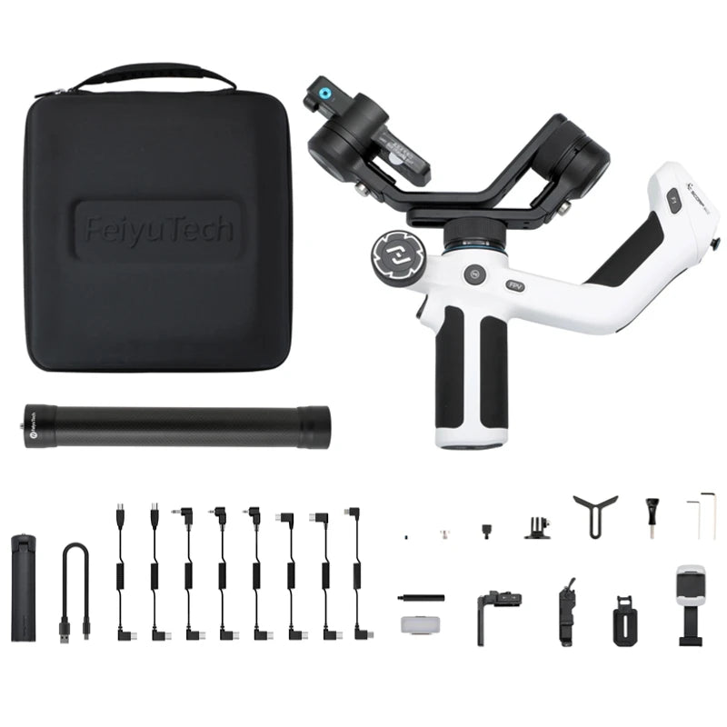 FeiyuModule SCORP Mini 2 pour caméra sans miroir, stabilisateur 3 axes pour Sony/GoPro/iPhone, suivi AI