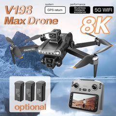 Pour Xiaomi V198 MAX GPS Drone 8K HD photographie aérienne double caméra sans brosse Quadrotor Laser évitement d'obstacles aérien optique