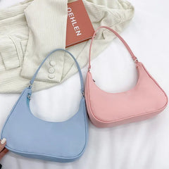 Femmes sacs aisselles sac à bandoulière petit sac à bandoulière en Nylon sous les bras sacs pochette femmes Hobos été Simple sacs à main Bolso Feminina