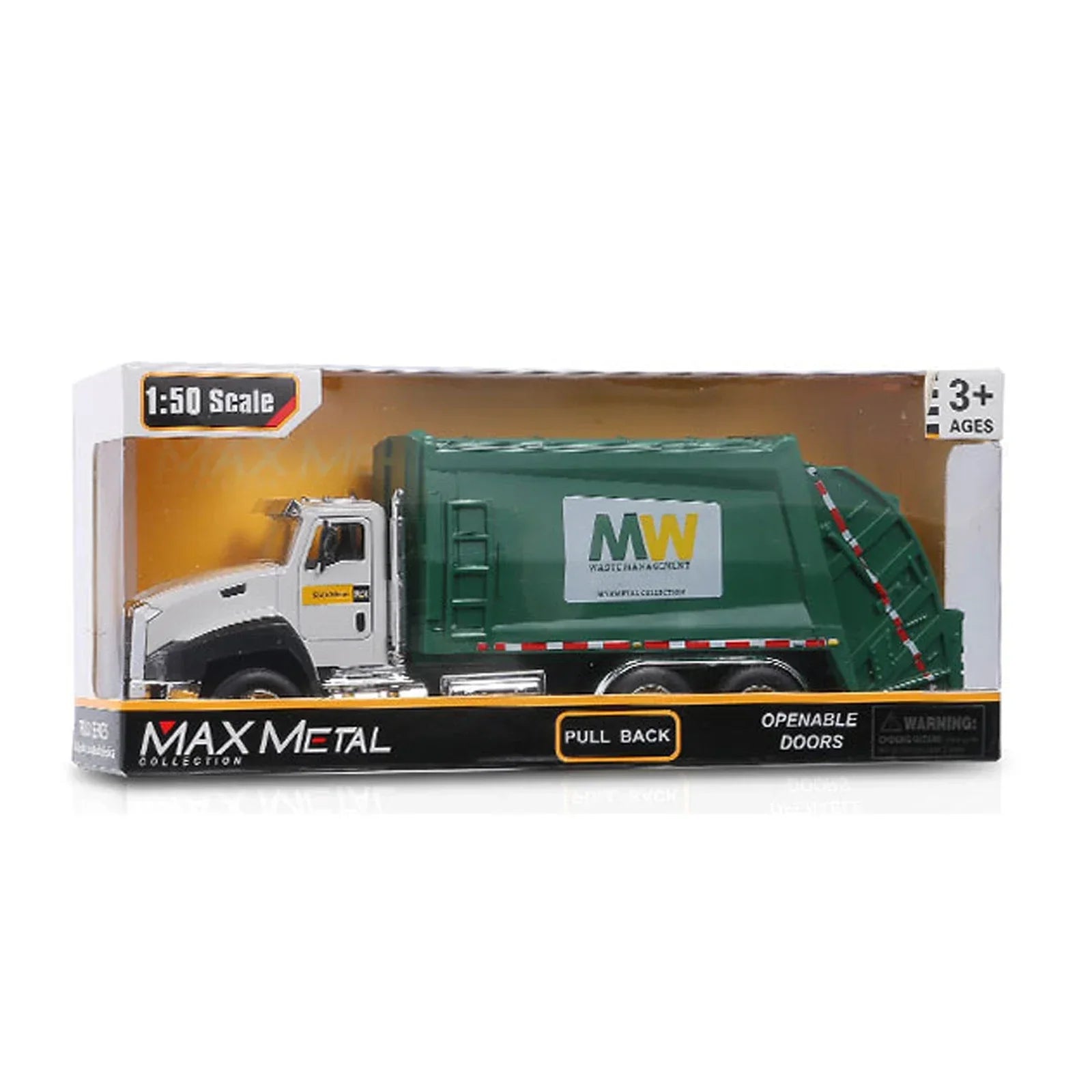 Modèle de camion à ordures jouets pour enfants 1:50 échelle modèle de voiture moulé sous pression tirer voiture jouet voitures cadeau de noël pour les enfants de haute qualité