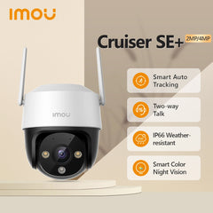IMOU – caméra d'extérieur Wi-Fi Cruiser SE + 4MP, IP66, étanche, Zoom numérique 8X, Vision nocturne, détection humaine par intelligence artificielle