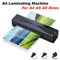 Machine à plastifier à chaud et à froid A4, pour bureau thermique professionnel, pour documents, photos, emballage Blister, rouleau de Film plastique