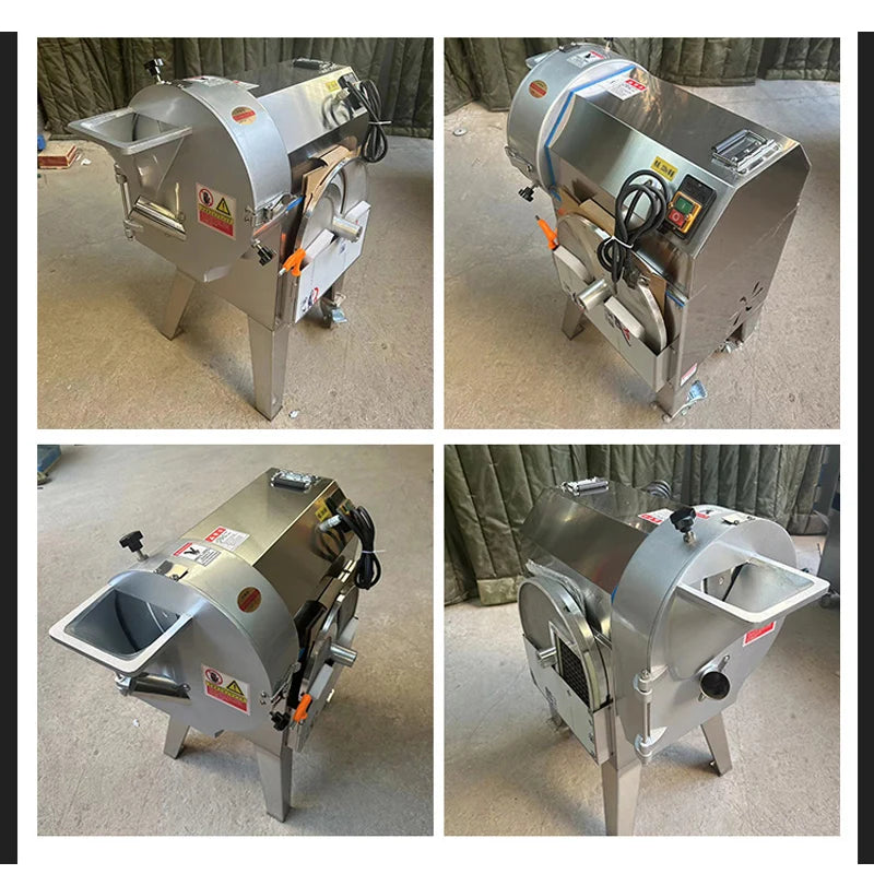 Coupe-pommes de terre électrique industrielle 300-800 KG/H, hachoir à légumes, trancheur en dés, Machine de découpe de légumes