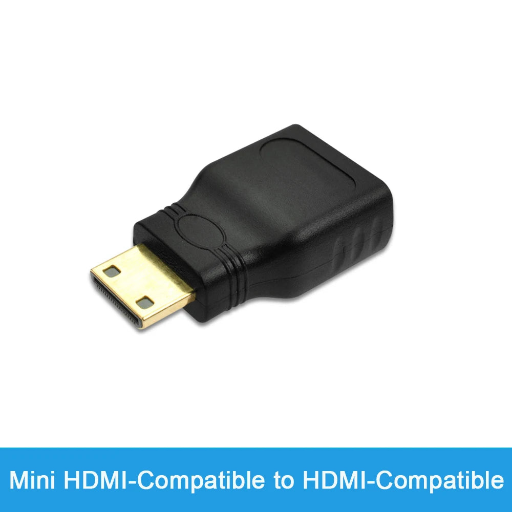 Adaptateur Compatible HDMI, convertisseur mâle à femelle à Angle droit de 90 à 270 degrés, connecteur HD 4K, prolongateur Mini/Micro Compatible HDMI