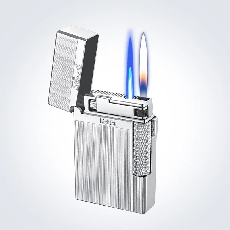 Torch Gas Lighter Cigarette Lighter Metal Windproof Flint Unusual Lighters Smoking Accessory Butane Gadgets for Men Gift Lighter