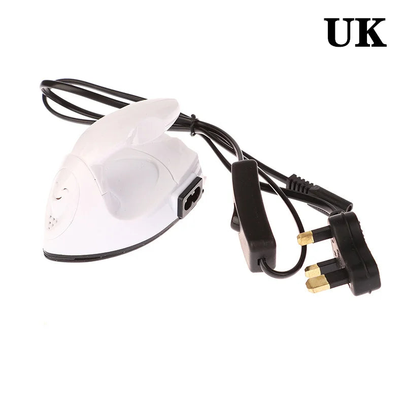 Mini fer à repasser électrique artisanal, portable, pratique, presse à chaud, bricolage, petit fer pour repasser les vêtements, appareils de lessive, prise EU, US