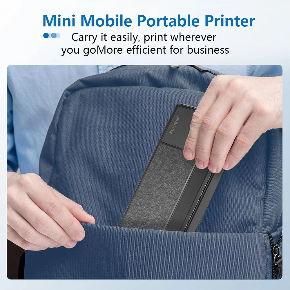 Imprimante thermique Bluetooth Portable sans fil, sans encre, pour lettres américaines 8.5X11, impression Mobile, pour téléphone, ordinateur Portable, usage domestique et au bureau