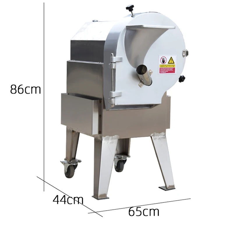 Coupe-pommes de terre électrique industrielle 300-800 KG/H, hachoir à légumes, trancheur en dés, Machine de découpe de légumes