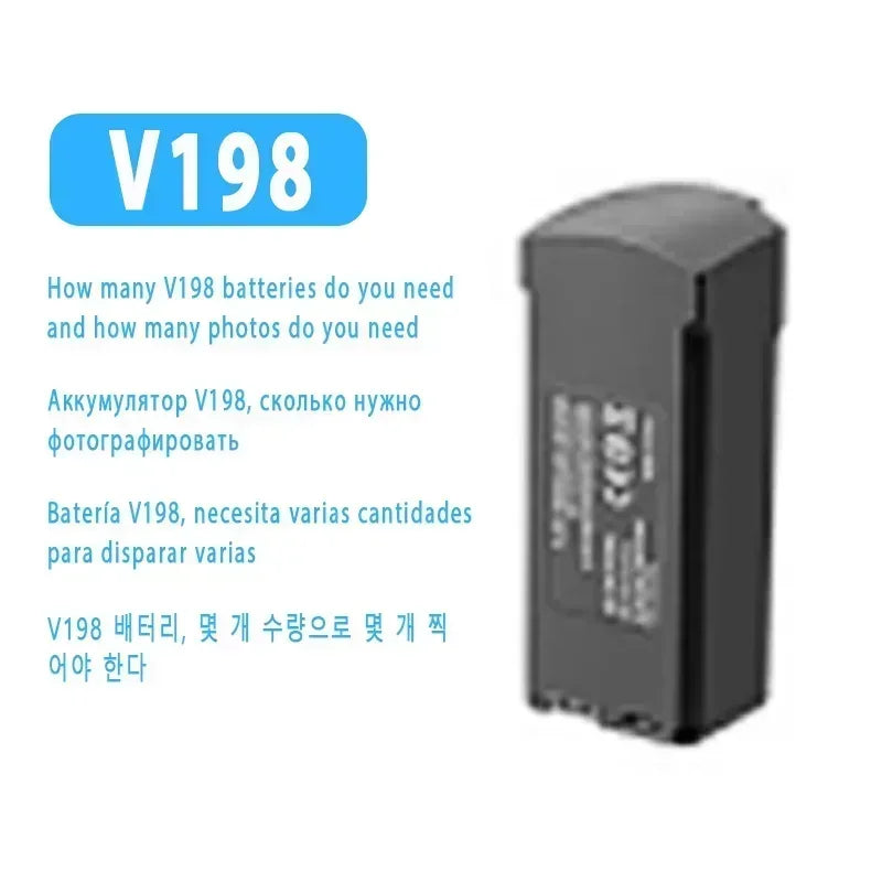 Batterie de Drone Rechargeable Compatible V168 V198/V198MAX M6 Z908 S2S V88 V66 V666