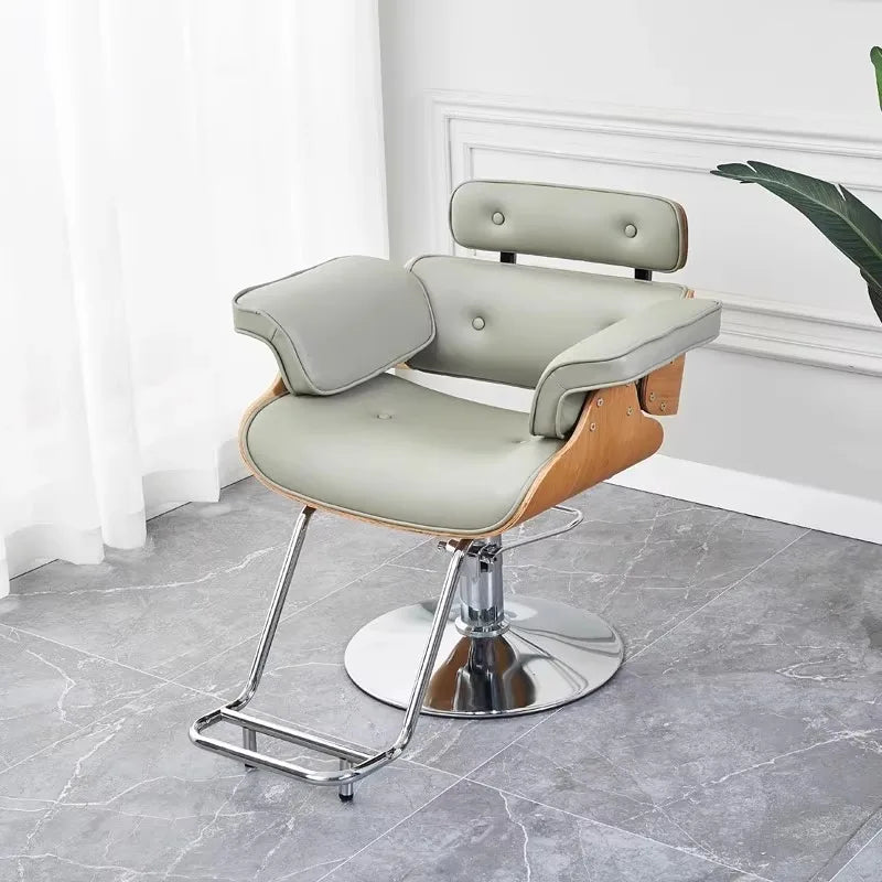 Chaise de barbier de Style industriel, Chaise de Salon en métal robuste, Salon de coupe de cheveux, Studio de beauté, meubles de Salon à hauteur réglable