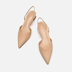 Été 2025 nouvelles femmes noir Baotou mode sandales femme talons pompes soie Sexy pointu Sandalias femme talons bas chaussures