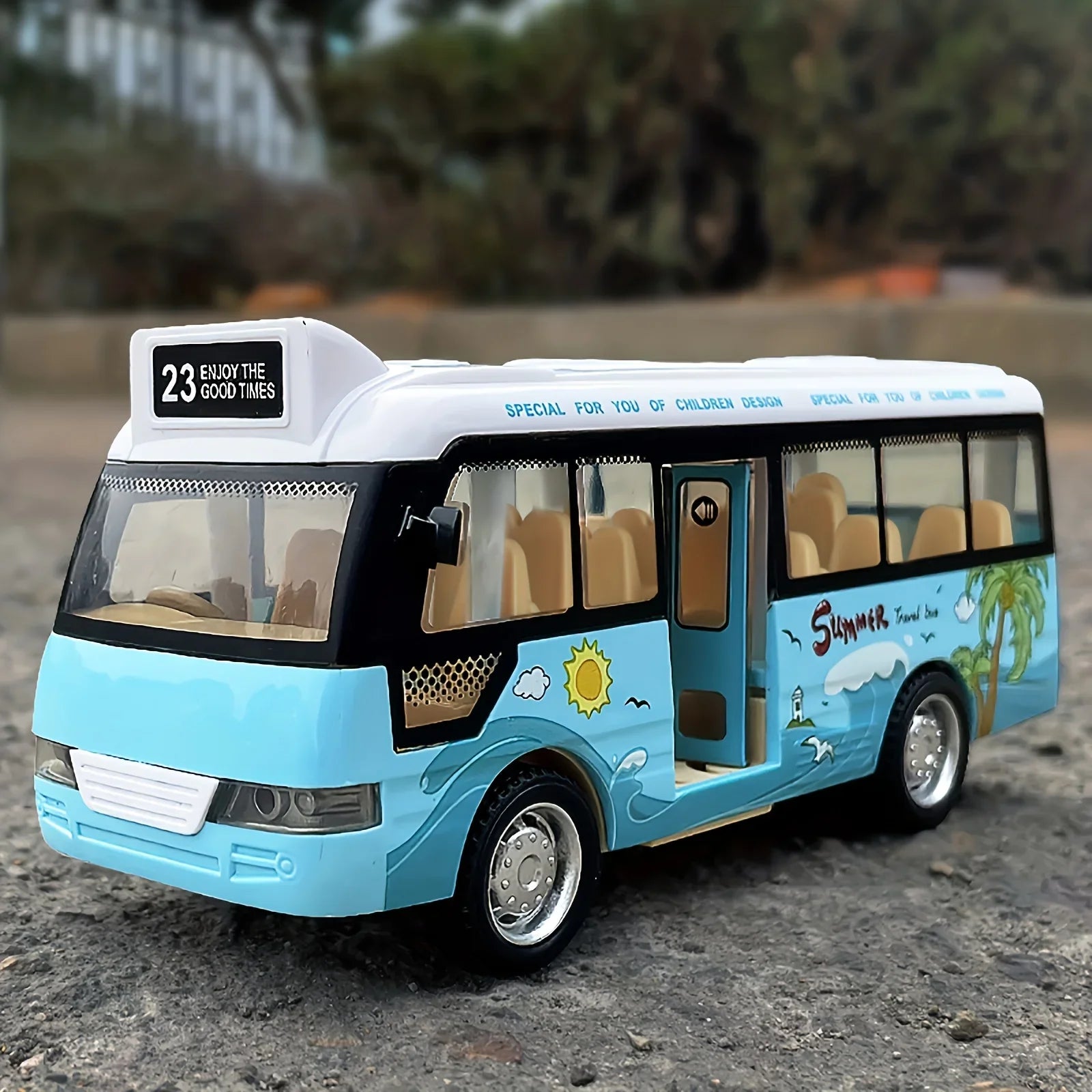 Enfants son lumière Tour Bus scolaire modèle garçon fille jouet moulé sous pression en métal petites voitures Bus de ville alimenté par Friction jouer jouets cadeau