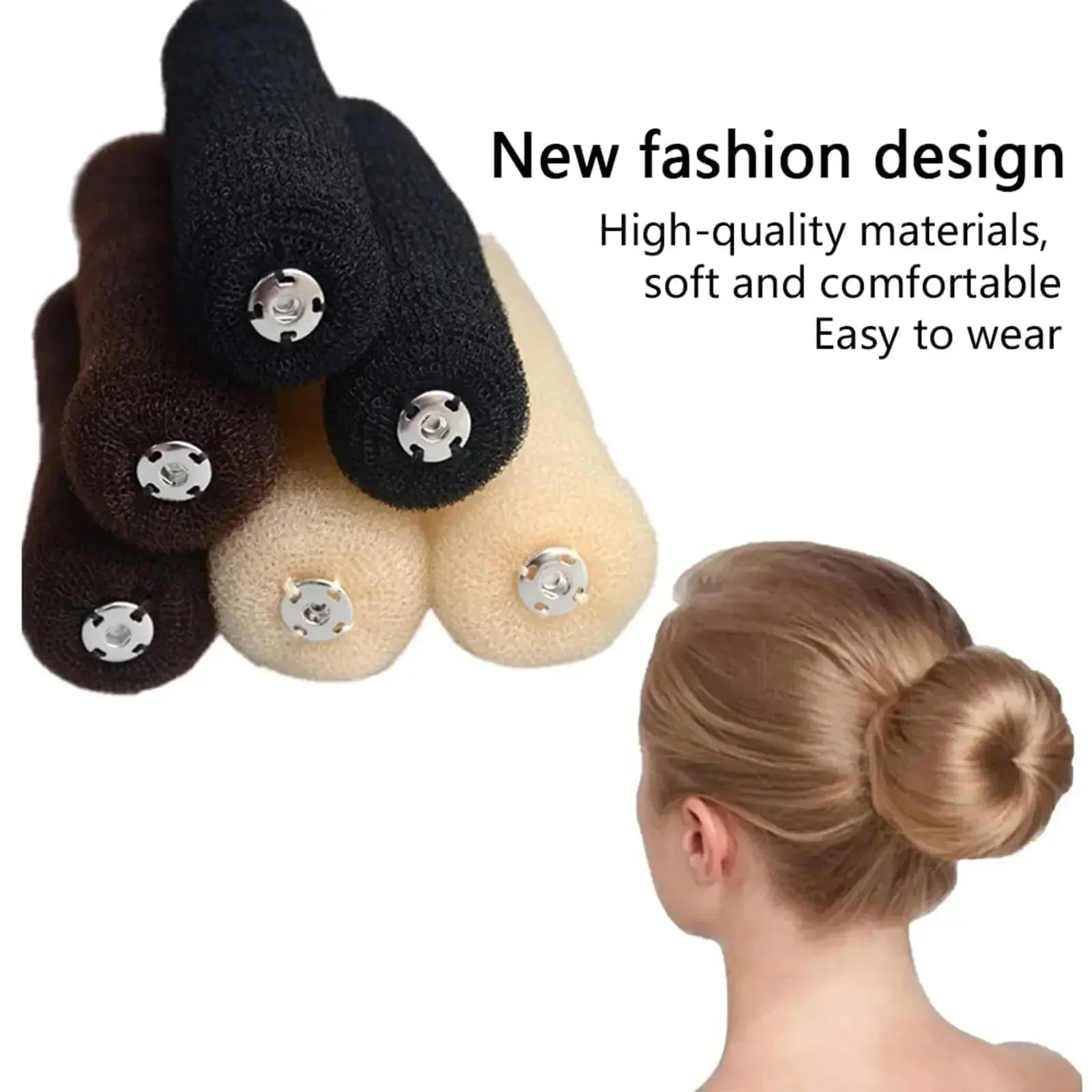 Mousse Éponge Facile Big Ring Femmes Mode Cheveux Bun Maker Donut Outils de Coiffure Accessoires De Cheveux Pour Les Filles