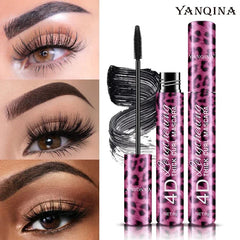 YANQINA crayon Eyeliner liquide + 4D ensemble de Mascara imperméable cosmétiques Eye Liner épais Curling Mascara crayon à sourcils maquillage des yeux