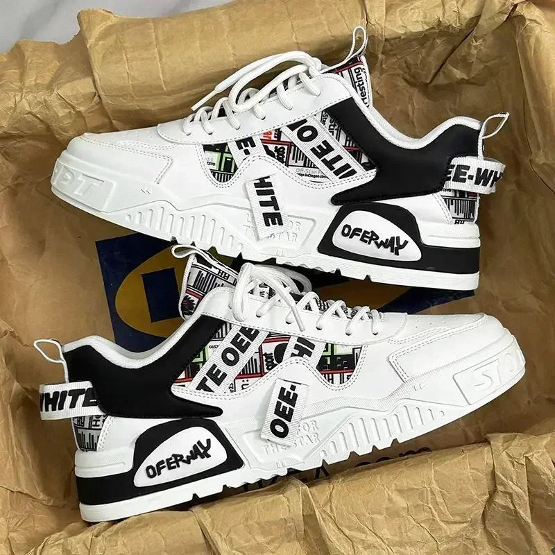 Chaussures de mode pour hommes nouvelles chaussures de Skateboard plate-forme espadrilles décontractées Design tendance Patchwork maille hommes chaussures Tenis Masculino