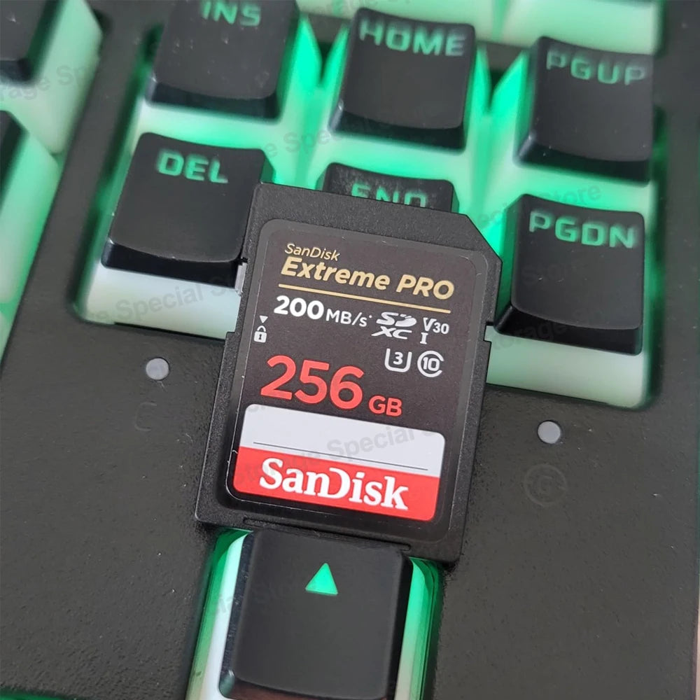 Carte SD SanDisk Extreme PRO 512G 256G 128G 64G 32G U3 4k lecture jusqu'à 200 mo/s C10 V30 UHS-I cartes mémoire SDHC/SDXC pour appareil photo