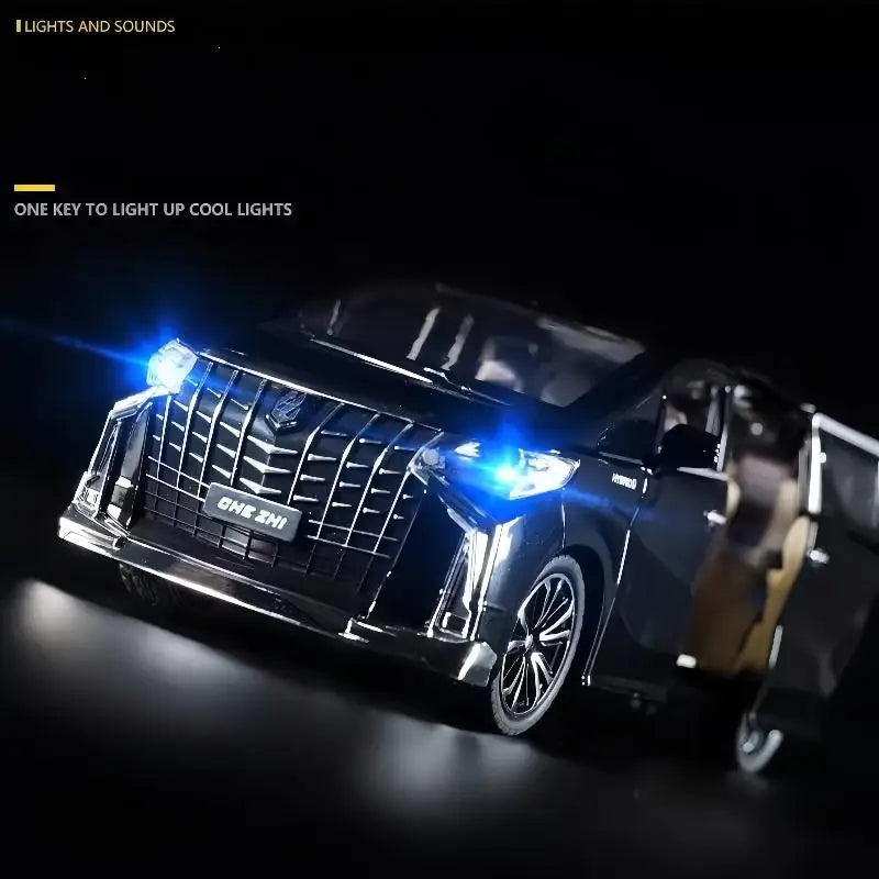 Modèle de voiture commerciale de Simulation, 1 pièce, cadeau pour garçon, jouet de voiture à inertie pour enfants avec son d'éclairage, cadeau de vacances pour enfants