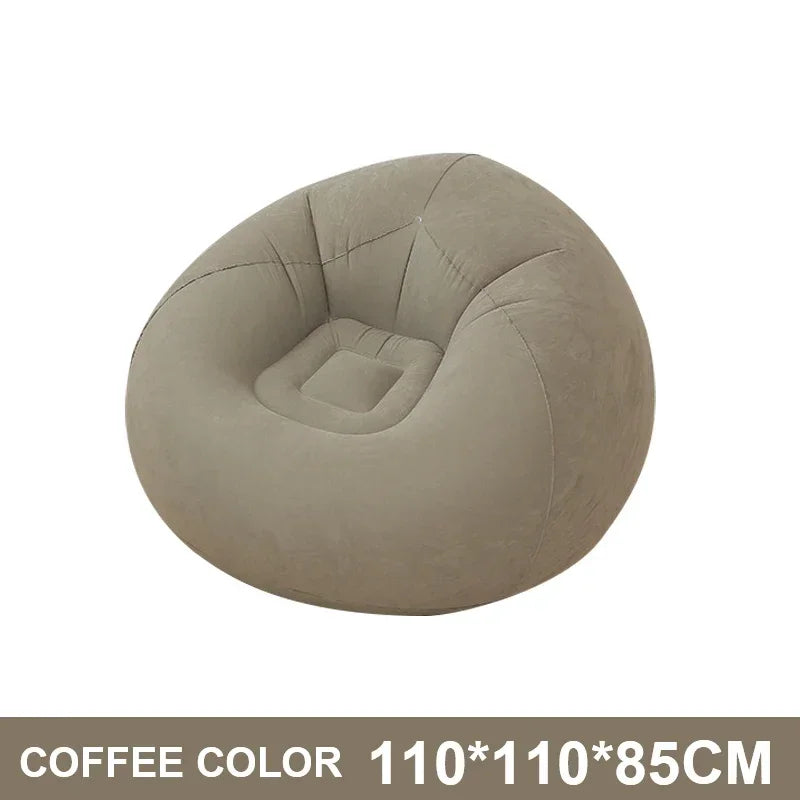 Grand canapé gonflable paresseux, chaise longue en PVC, siège pouf, Pouf bouffant, Tatami, fourniture de salon