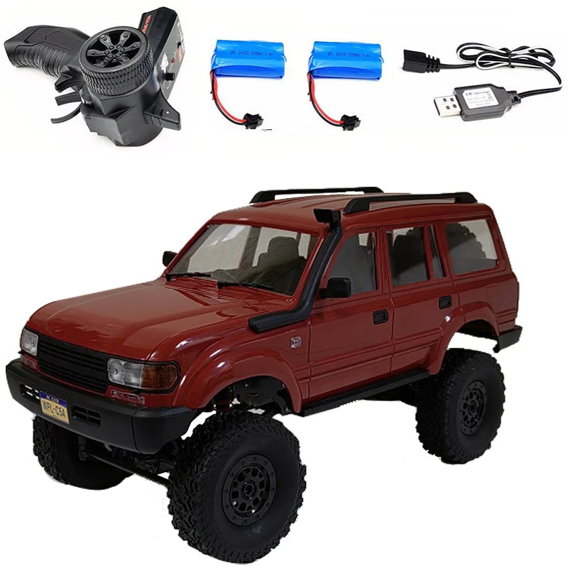 WPL C54-1 4WD 2.4G voiture tout-terrain LC80 voiture télécommandée RC chenille Buggy Machine mobile enfants voitures alimentées par batterie garçons cadeau