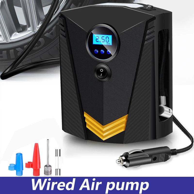 Pompe à Air électrique pour voiture, gonflage rapide, 6000mAh, Portable, sans fil, gonfleur de pneus, 120PSI, compresseur d'air, moto, vélo