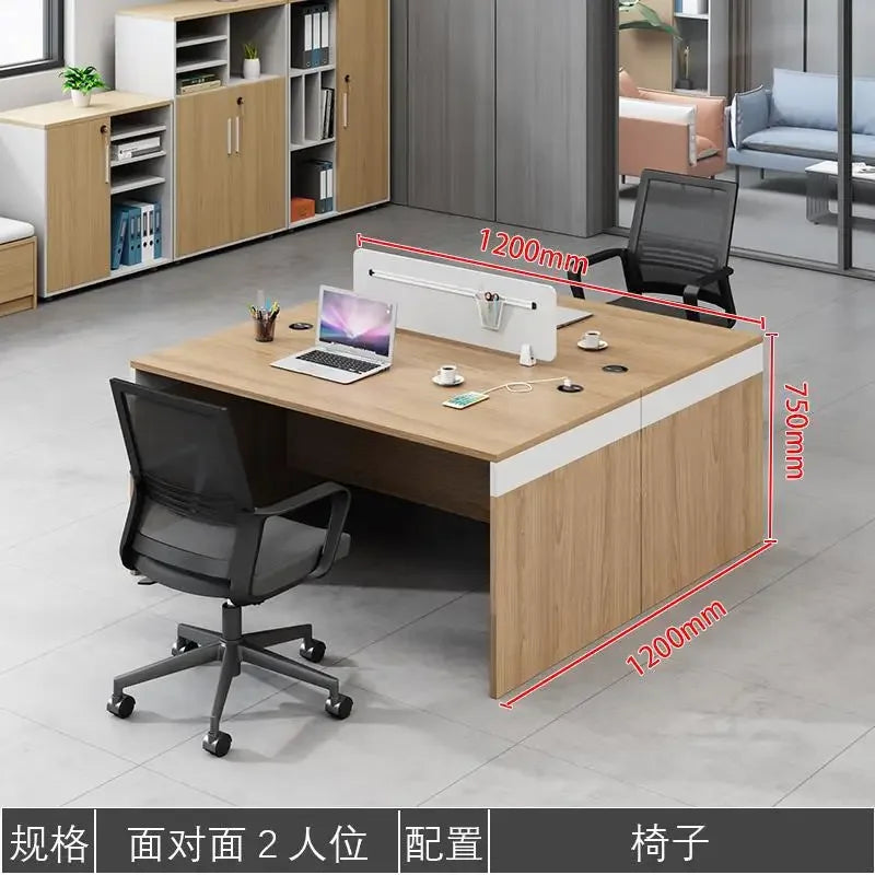 Finance Desk Staff Desk And Chair Combination Company 4 People 6 Double Simple Desk Sub-office Staff