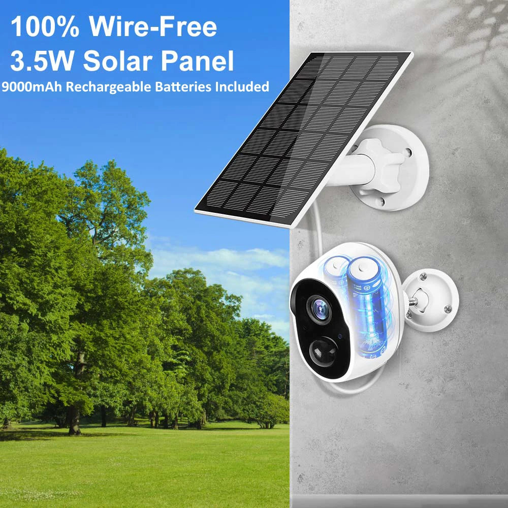 REHENT 3MP 9000mAh batterie WIFI caméras de Surveillance Tuya maison intelligente Protection de sécurité extérieure sans fil CCTV caméra panneau solaire