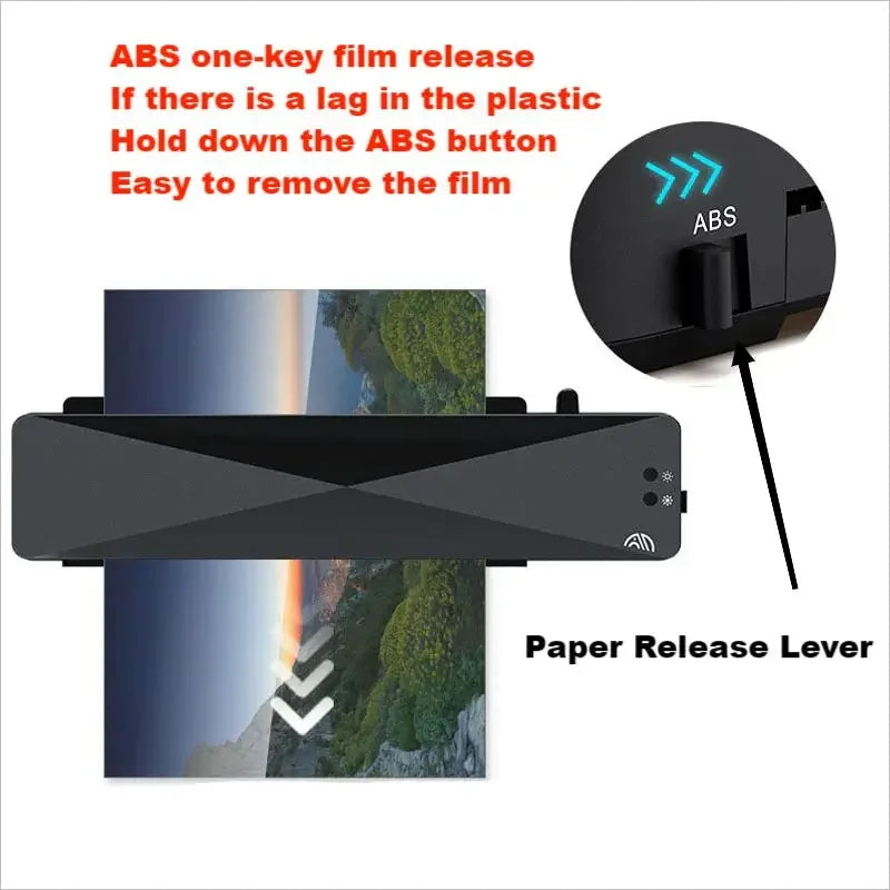 Machine à plastifier à chaud et à froid A4, pour bureau thermique professionnel, pour documents, photos, emballage Blister, rouleau de Film plastique