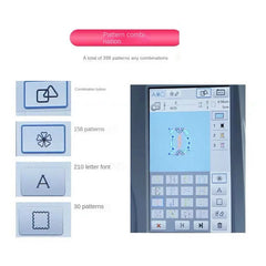 MRSfemale-Machine à Broder Domestique existent Multifonctionnelle, Couture d'Ordinateur