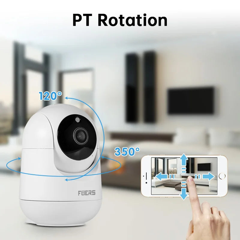 Fuers-Caméra de surveillance intérieure sans fil, suivi automatique, sécurité CCTV, moniteur pour bébé, 4K, 8MP, IP, WiFi, Tuya Smart Home