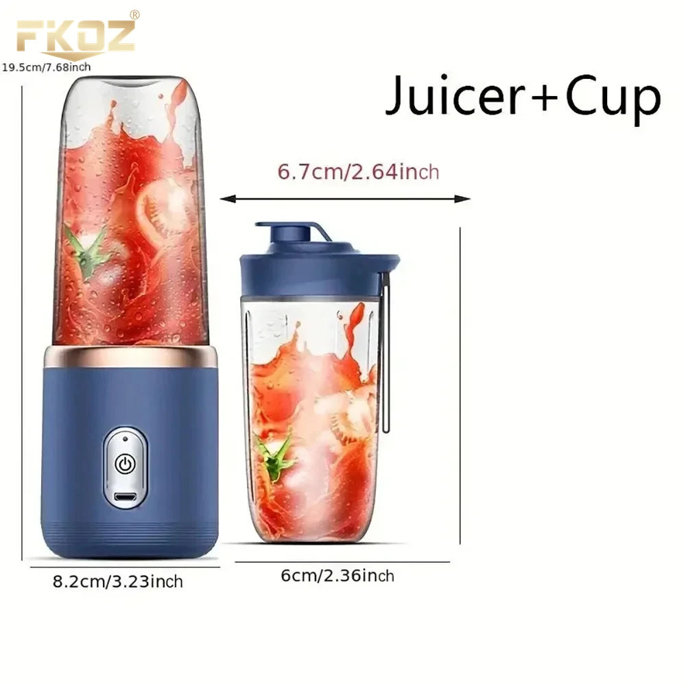 Petit presse-agrumes électrique Portable, lame en acier inoxydable, presse-agrumes automatique pour fruits, mélangeur de Smoothie, mini mélangeur rechargeable par USB