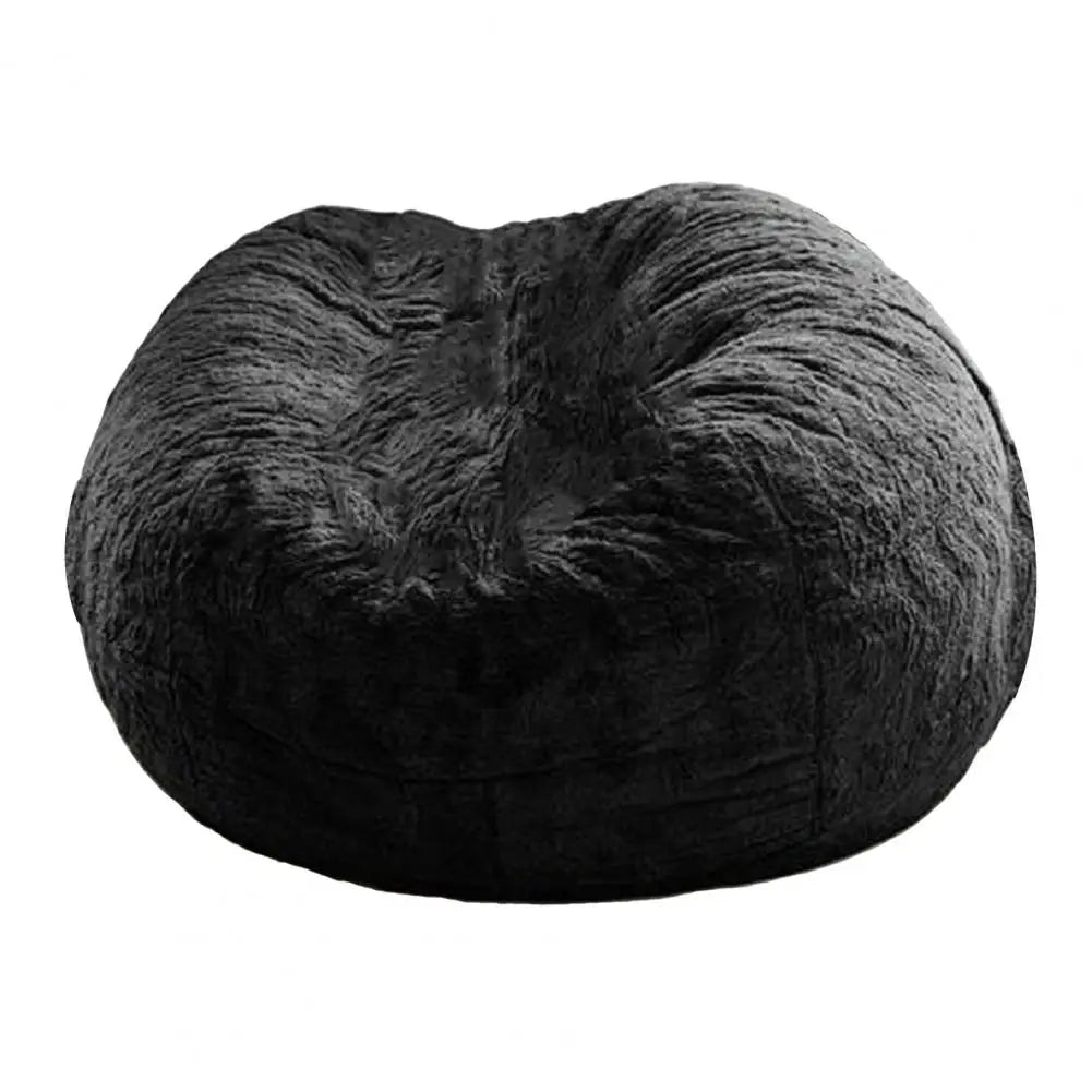 Pas de peluche gris pouf chaise géante pouf Pouf canapé-lit bouffée Futon chambre siège Tatami Relax salon meubles seulement sac étui
