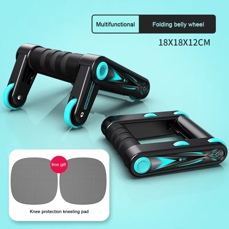 Roue abdominale pliable pour hommes et femmes, équipement de Fitness à domicile