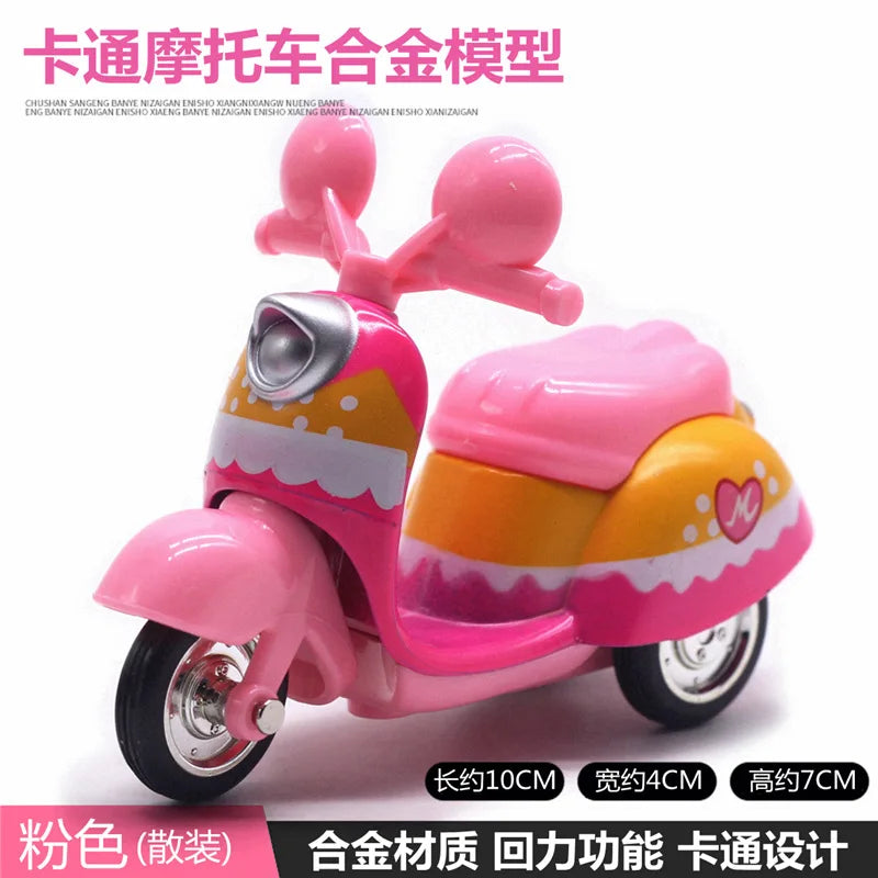 Mignon moulé sous pression en alliage métal voiture Bus moteur Tricycle moto Taxi modèle jouet enfants cadeau d'anniversaire