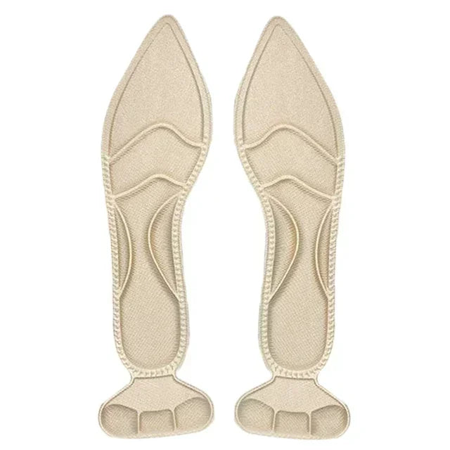Semelles intérieures en mousse à mémoire de forme 7D pour femmes, chaussures à talons hauts 2 en 1, semelle intérieure antidérapante découpable, confortables et respirantes, coussinets de chaussures de Massage des pied