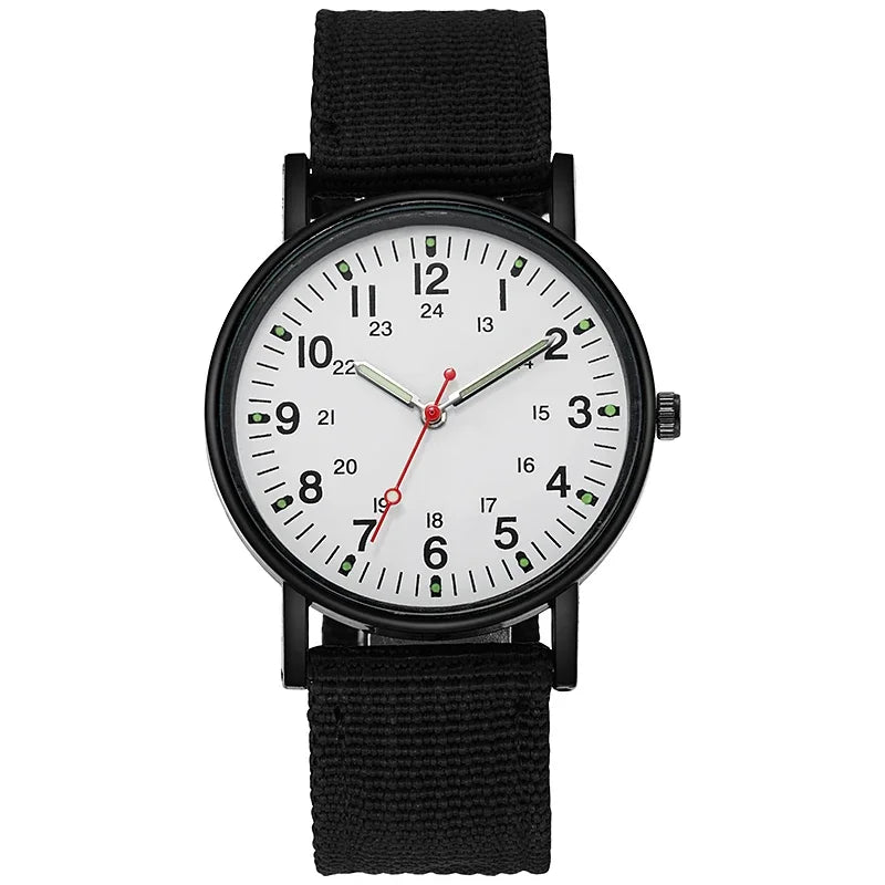 Mode Hommes Montres Lumineux Bande Nylon Montre Militaire Hommes Armée Poignet Quartz Sports Choc Montres-bracelets Couple Étanche Reloj