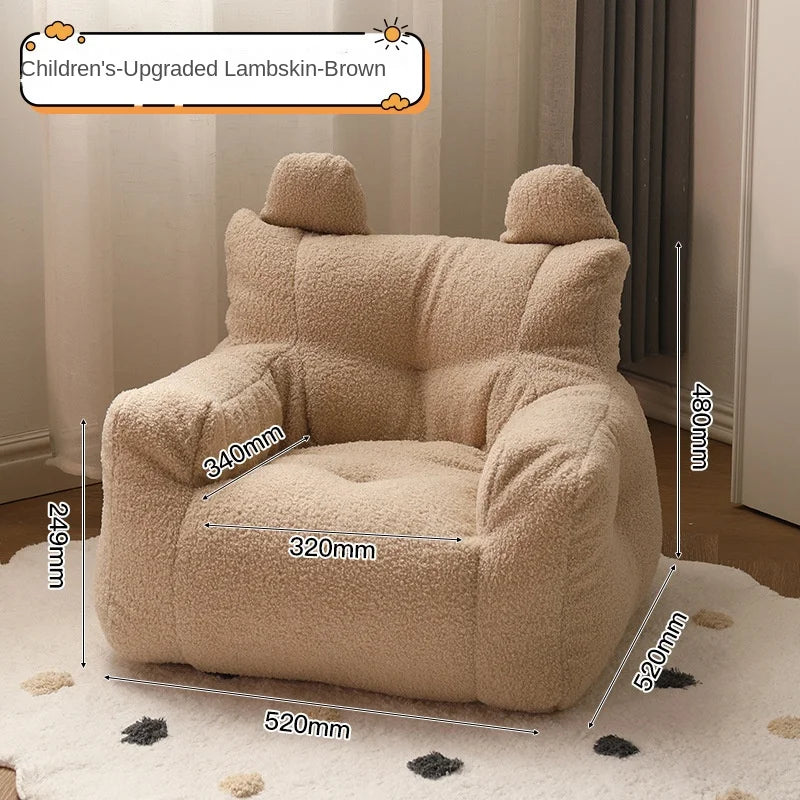 Canapé simple chaise siège de dessin animé bébé canapé enfants canapé mignon paresseux pouf écologique épaissi Portable canapé chaise