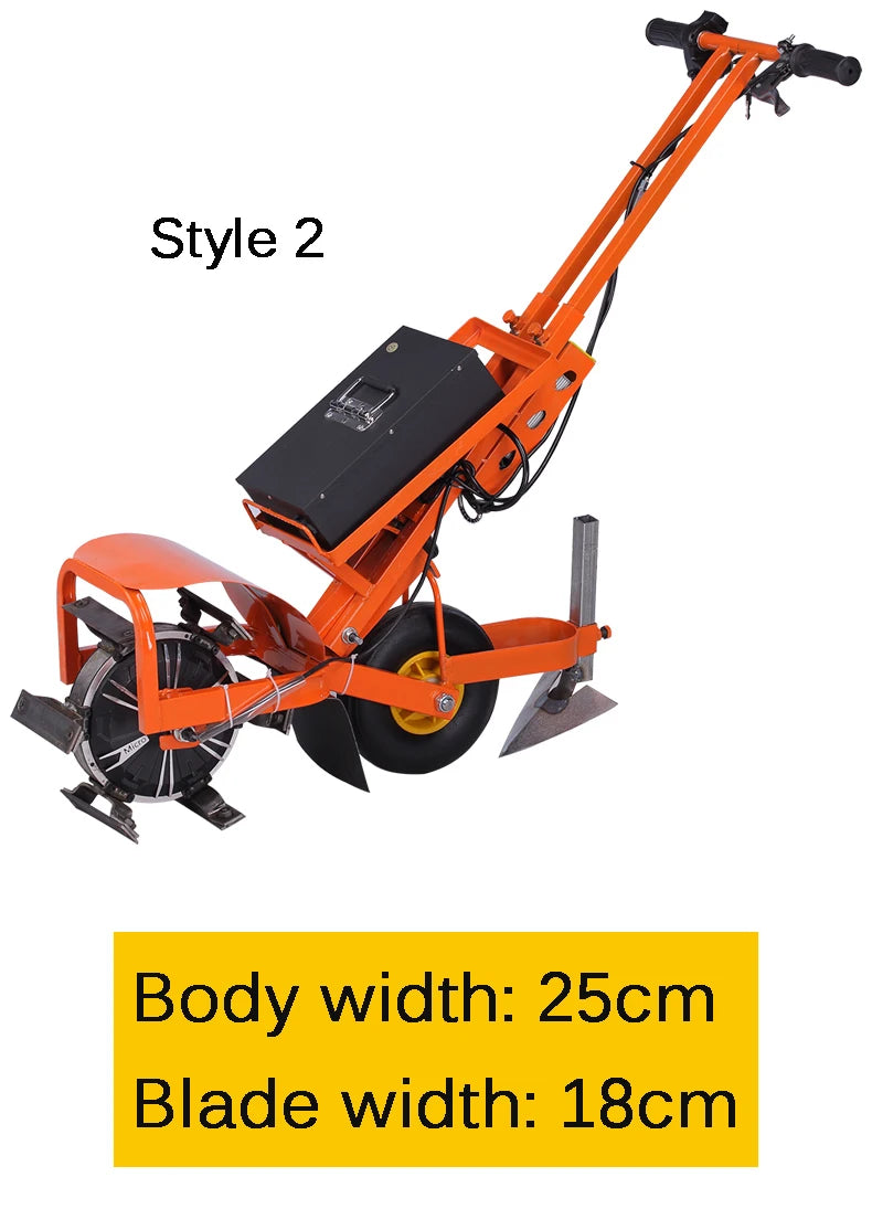Tondeuse à gazon électrique avec fonction de désherbage et de rotation du sol, désherbage, ameublissement du sol